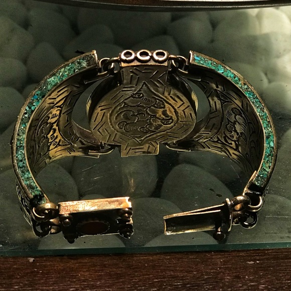 Huge bracelet with 7 different precious gemstones all AAA Quality. - Picture 3 of 3